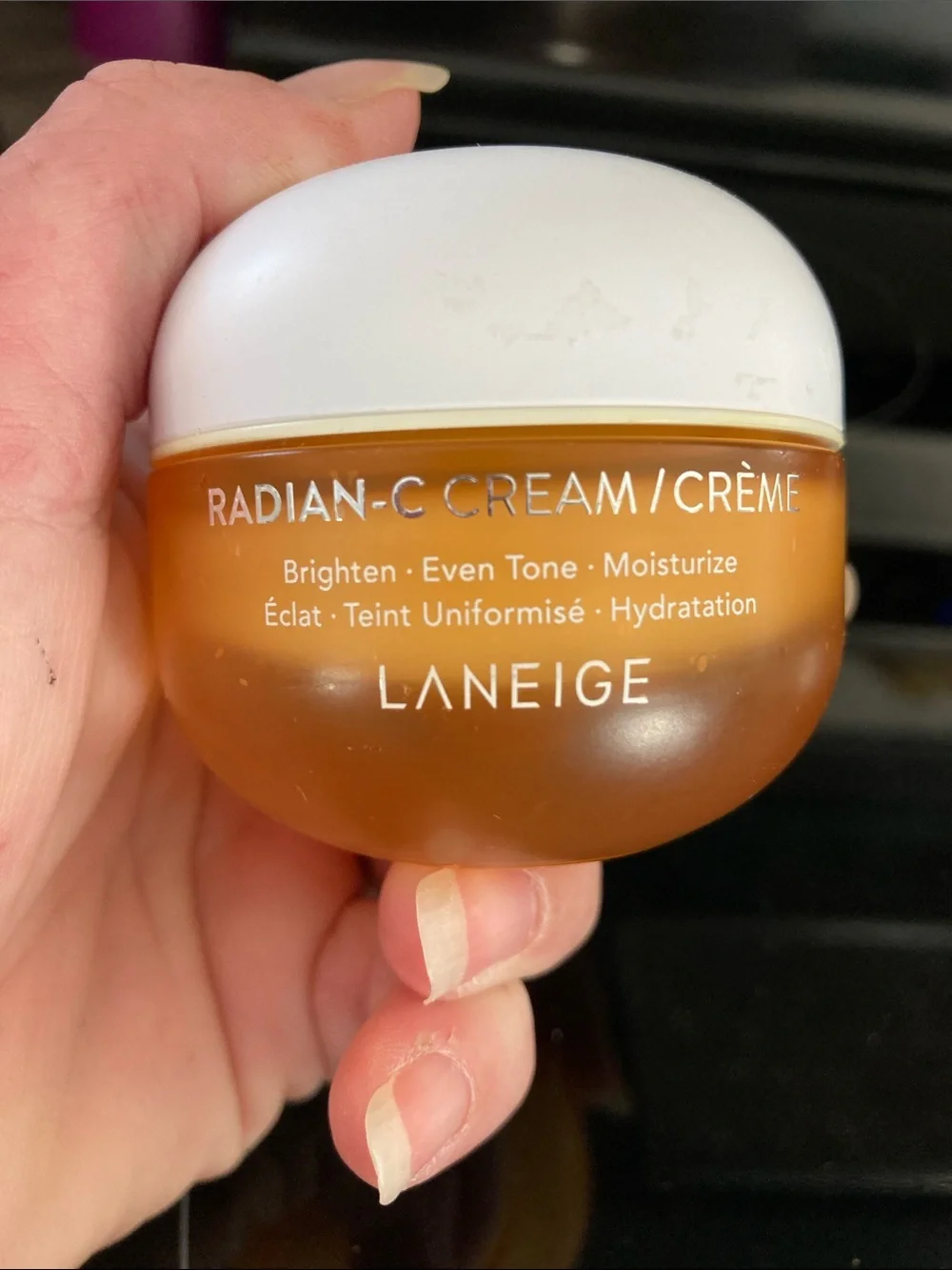 LANEIGE Radian-C Cream Moisturizer - White & Orange Jar